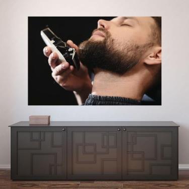 Imagem de Painel Adesivo de Parede - Barbearia - Barber Shop - 1115pnm - Allodi