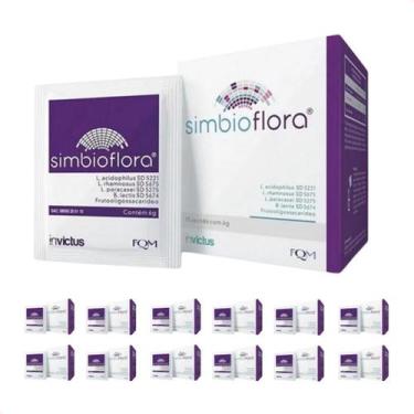 Imagem de Cx Master com 12 Simbioflora Probiótico em Pó 15 Sachês Cada - Farmoqu