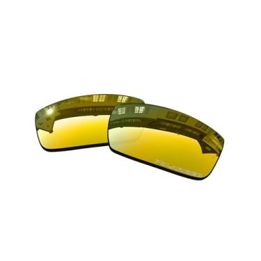Imagem de Lentes de substituição OOWLIT compatíveis com óculos de sol Oakley Twitch, 24k Combine8™ Polarized, One Size