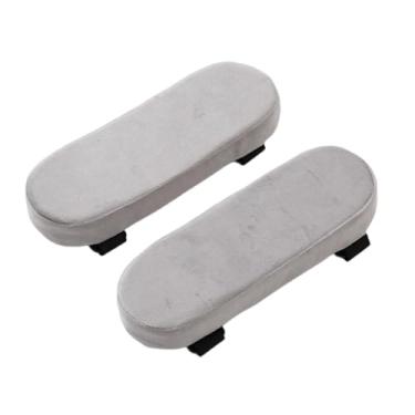 Imagem de YsXoWiui Almofadas para Apoio de Braço de Cadeira de Escritório, Almofadas Confortáveis ​​para Apoio de Braço com Capa Removível E Almofada para Cadeira Gamer, Cinza, Tamanho real