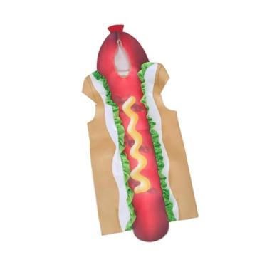 Imagem de Colaxi Fantasia de cachorro-quente infantil para apresentação no palco de Halloween, L