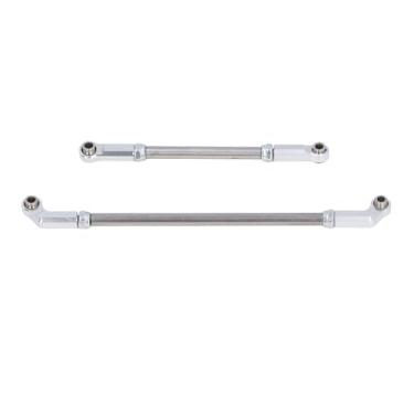 Imagem de RiToEasysports Haste, Suporte para a Cabeça de 7 Mm 104mm RC Servo -Servo Kit de Links da Haste de Tração para VP F10 1/10 Carro de Escala (SILVER)