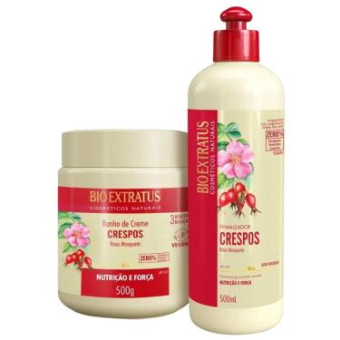 Imagem de Kit Bio Extratus Crespos Banho De Creme E Finalizador 500G