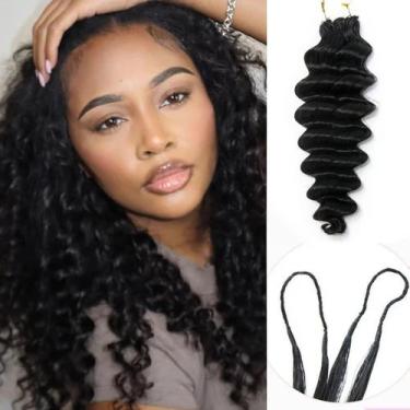 Imagem de Extensões de cabelo de crochê Limited Beauty Deep Loose Wave 18cm