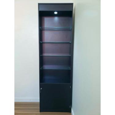 Imagem de Prateleira Anita Slim - Com Armário E Sem Porta Preta