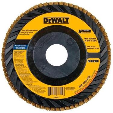 Imagem de Disco de Lixa Flap 4.1/2" 115x22mm p/Metais e Inox Dewalt DW8309P-AR G