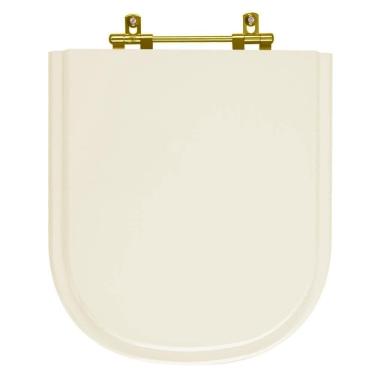 Imagem de Tampa de Vaso Poliéster Life Pergamon para bacia Celite com Ferragem Dourada
