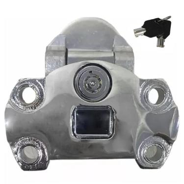 Imagem de Trava Miolo Antifurto Igniçao Moto Motocicleta Cadeado Segurança Proteçao Resistente