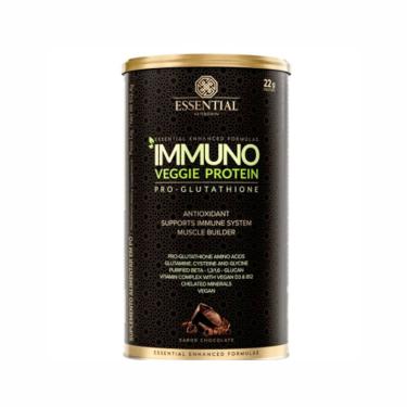 Imagem de Immuno Veggie Protein Pro-Glutathione Cacao Essential Nutrition 512,4g