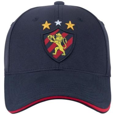 Imagem de Boné Super Cap Sport Club Recife Bordado Unissex Preto, Preto, UN