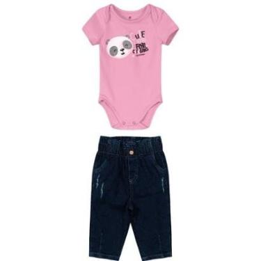 Imagem de Conjunto Infantil Body e Calça Menina Carinhoso Ref. 98123-Feminino