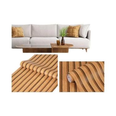 Imagem de Adesivos De Parede PVC Autoadesivos Com Listras Em Grade De 45cm Para 