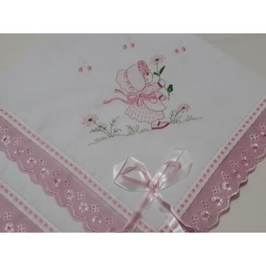 Imagem de Manta para Bebê Menina Boneca Camponesa 100 Algodão - Manta Verão para