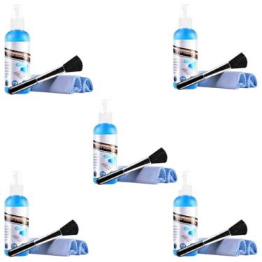 Imagem de Kit de Limpeza de Tela 4 Peças – Spray Removedor de Poeira e Impressões Digitais Para limpeza de Celular Notebook TV Tablet Óculos 100 ml