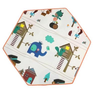 Imagem de Cute Toddler Play Mat Padded Playpen Mat for Indoor Crawling for Floor Safety Design
