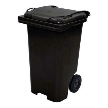 Imagem de Contentor Plástico 120l Com Tampa C120p Lixeira Gari Jsn - Higipack
