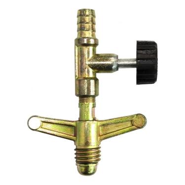 Imagem de Regulador Registro De Gás Alta Pressão Rosca Grossa X 3/8