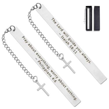 Imagem de Marcadores de livro cristãos para mulheres, presentes de batismo para meninas, presentes bíblicos cristãos para mulheres, presentes de primeira comunhão para meninas, presente de formatura de volta às