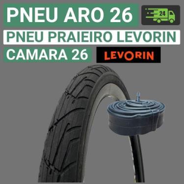 Imagem de Pneu Aro 26 Bicicleta Pneu Praieiro Aro 26 Pneu 26 x 1.95 Pneu Balão P