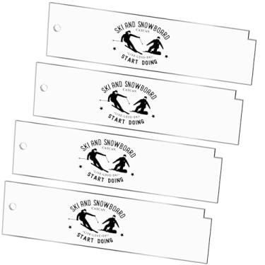 Imagem de Catcan Raspador de cera de esqui, 4 peças, raspador de cera acrílica para snowboard, ferramenta de reparo de raspagem com entalhe direito e borda lisa para remoção de cera, durável e afiado (4 mm de