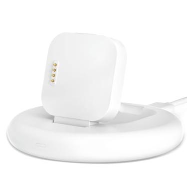 Imagem de sylacor Suporte de carregamento compatível com SyncUP Kids Watch 1, carregador magnético portátil e dobrável com cabo de carregamento de 3,3 metros para T-Mobile Sync UP Kids Watch 1 (branco para