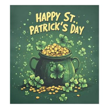 Imagem de Blueangle Dia de São Patrício Moedas de Ouro Capa Magnética para Máquina de Lavar Louça, Decoração Frontal de Lava-Louça, Decalques de Armário Doméstico, Adesivos Eletrodomésticos, 58 cm C x 66 cm