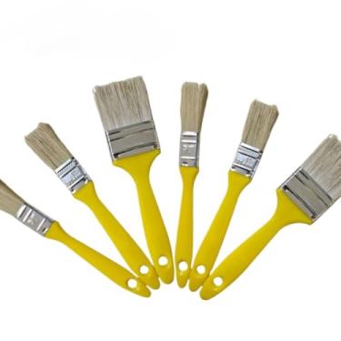 Imagem de Kit Trincha Pincel para Pintura Parede Profissional Cabo Amarelo(6)