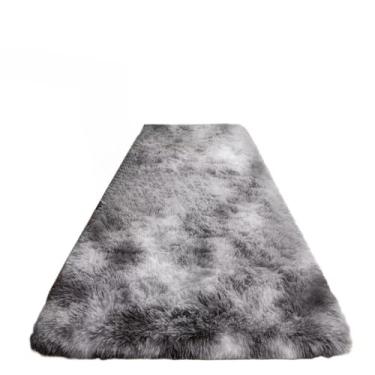 Imagem de Tapete Peludo 2,00 x 0,60 MT Quarto, Sala e Corredor (Cinza Mesclado)