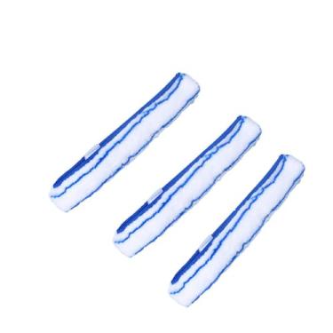 Imagem de Limpador de janela com rodo de silicone e escova de microfibra para janelas domésticas, 3 peças, escova, M