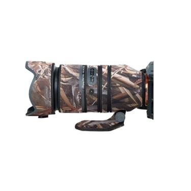 Imagem de COMEOXO Capa de lente para Tamron 50-400 mm F/4.5-6.3 DI III (A067) Capa de proteção de lente de câmera camuflada (cor #camuflagem de grama murcha - à prova d'água) capa de chuva