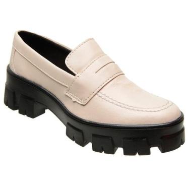 Imagem de Mocassim Feminino Tratorado Sapato Oxford Loafer Lançamento - SLZ, Off