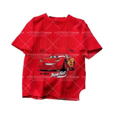 Imagem de Camiseta Infantil Disney Pixar Lightning McQueen, Manga Curta, Carro D