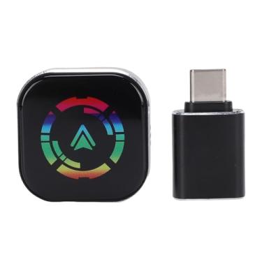 Imagem de Zhjvihx Adaptador de Carro Sem Fio 2 Em 1, Conversão Com Fio Em Suporte Sem Fio para para Auto, Conexão Automática Plug and Play, Com Atualizações de Software On-line