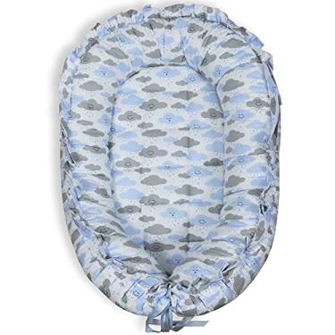 Imagem de Ninho Redutor de Berço para Bebê - Chuva de Benção Azul