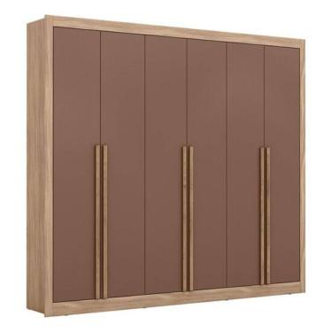 Imagem de Guarda-Roupa 6 Portas 6 Gavetas Maxel, MDP, Cannes
