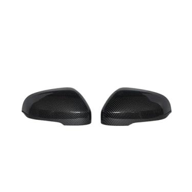 Imagem de Compatível com Volvo S60 V60 V40 2011-2018 Capa de espelho retrovisor lateral do carro 31402628 31402636 Acessórios de substituição de padrão de fibra de carbono preto/carbono(Carbon Fiber Pattern)