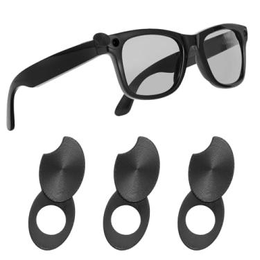 Imagem de HCHRVR Protetor de luz LED compatível com Ray-Ban Meta Wayfarer/Skyler/Headliner (geração 2) e óculos inteligentes Oakley Meta HSTN, uma capa protetora estável com bloqueio de luz preta