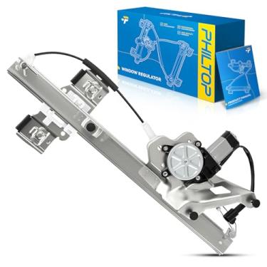 Imagem de PHILTOP Regulador de janela elétrica 741-761 com motor dianteiro direito de substituição do lado do passageiro para LeSabre 2000-2005