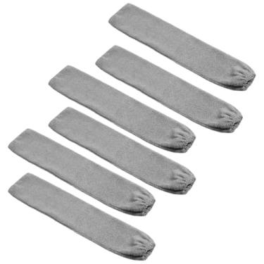 Imagem de Pano de limpeza de poeira retrátil de 6 peças, espanador de microfibra reutilizável espanador fino e plano vazios laváveis sob móveis refil de espanadores para limpeza sob geladeira sofá-cama