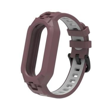 Imagem de ORKDFJ Pulseira de silicone TPU macio para Xiaomi MiBand 8, pulseira para MiBand 8 NFC, borracha Correa, kit de acessórios de substituição, One Size, Ágata