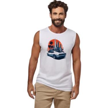 Imagem de Camiseta Regata Ferrari Branca Sunset, GG