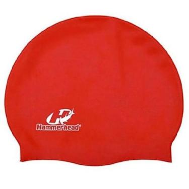 Imagem de Touca de Nataçao Silicone SLIM Polybag Hammerhead Lisa, Vermelho