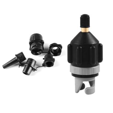 Imagem de Kit de Bico Ar para Paddleboard Conjunto Adaptadores Bomba Inflação Multifuncional Pranchas Stand Up Paddle Kayaks Surf Barco Inflável Colchão Piscinas Infláveis Anéis natação com Conexão Segura por C