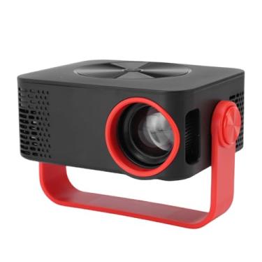 Imagem de Asixxsix Projetor Portátil, Full HD 1080P Rotação de 360 ​​graus Com WiFi Correção Keystone Automática Projetor de Filme Leve Ao Ar Livre para Telefone, Laptop, PC, TV Stick USB (plugue americano)