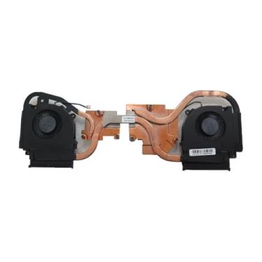 Imagem de Ventoinha e dissipador de calor para CPU/GPU de laptop para CLEVO PB50ED 6-31-PB502-RA1 DFS2001059P0T FLDQ DFS2004059P0T FLDJ (Novo)
