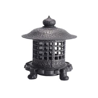 Imagem de Castiçal doméstico estilo retrô queimador de incenso de sândalo queimador de incenso de mesa ornamentos castiçal suporte de vela