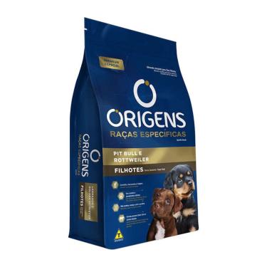 Imagem de Ração Origens Cães Filhotes Pit Bull e Rottweiler 15Kg