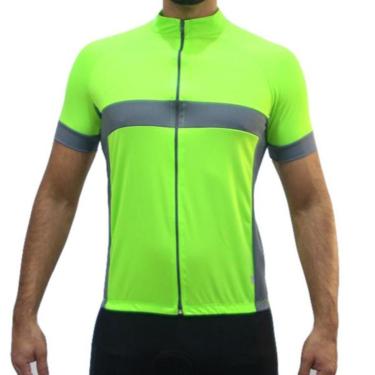 Imagem de Camisa Ciclismo Masculina Proteção UV Dry Mtb  Zíper Total 3 Bolsos-Masculino