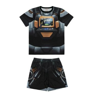 Imagem de Pijama Infantil Menino Cinza Videogame Alakazoo-Masculino