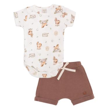 Imagem de Conjunto Bebê Menino Body Cavalinhos/Shorts Mini & Co-Masculino